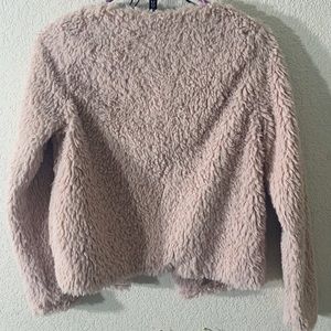 Fuzzy Pink Teddy Sweater